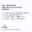 Did You See Me Coming? - CD-R: 2009 UK (Parlophone; n/a) [promo; plastic envelope w/inlay; May 2009; ''IFPI ED62/63'']